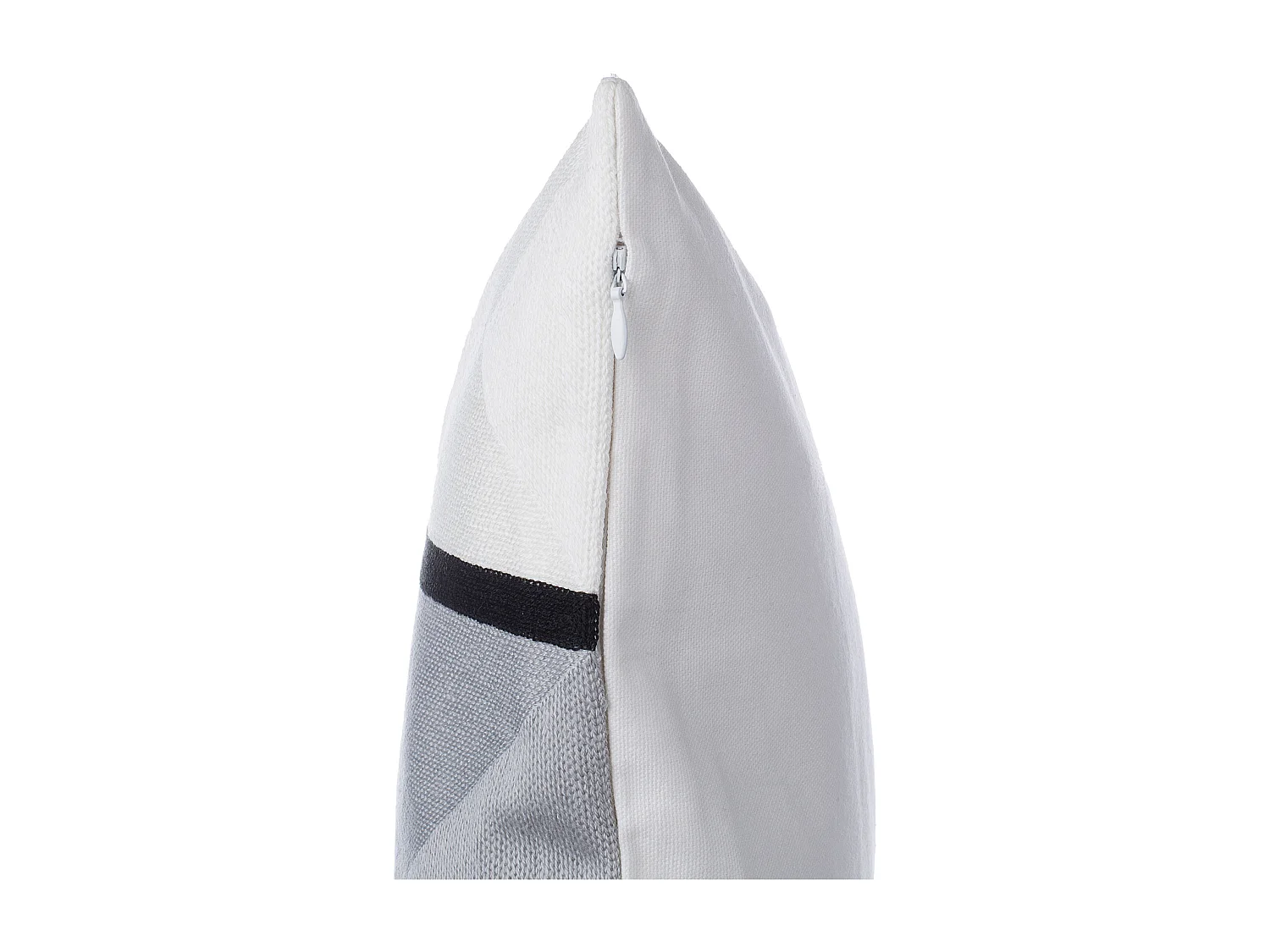 Lot de 2 coussins décoratifs WEDELIA Coton 45 x 45 cm Gris Motif géométrique