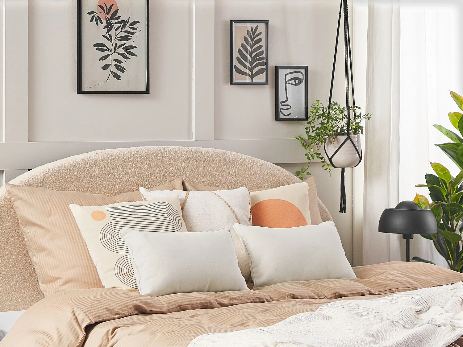 Set van 2 decoratieve kussens HELIOTROPE 30 x 50 cm Wit Effen