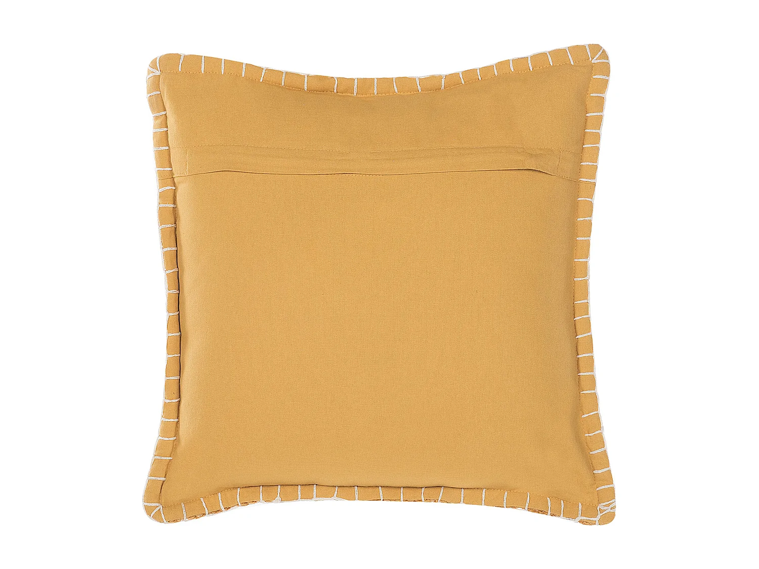 Conjunto de 2 almofadas decorativas KAVALAM 45 x 45 cm Mostarda Sólido