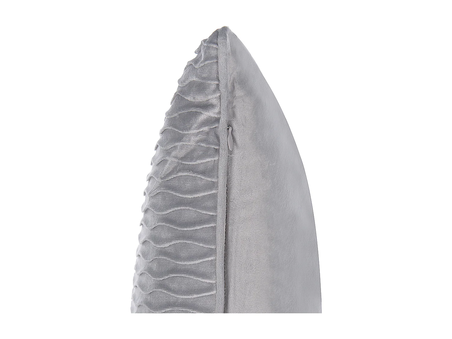 Set di 2 cuscini MOTARI Velluto 45 x 45 cm Grigio Trama geometrica