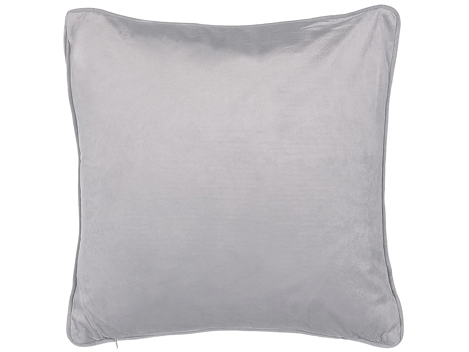 Lot de 2 coussins décoratifs MOTARI Velours 45 x 45 cm Gris Motif géométrique