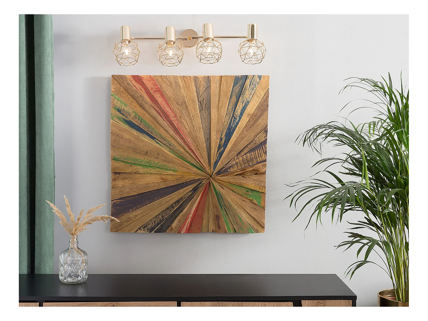 Décoration murale CANCUN Teck 70 cm Marron