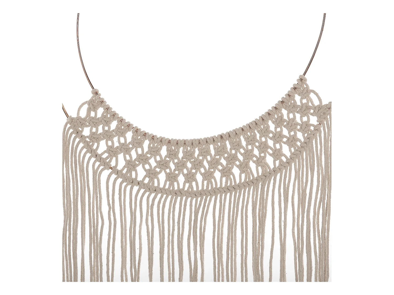 Wanddecoratie ALUVA Katoen 136 cm Lichtbeige