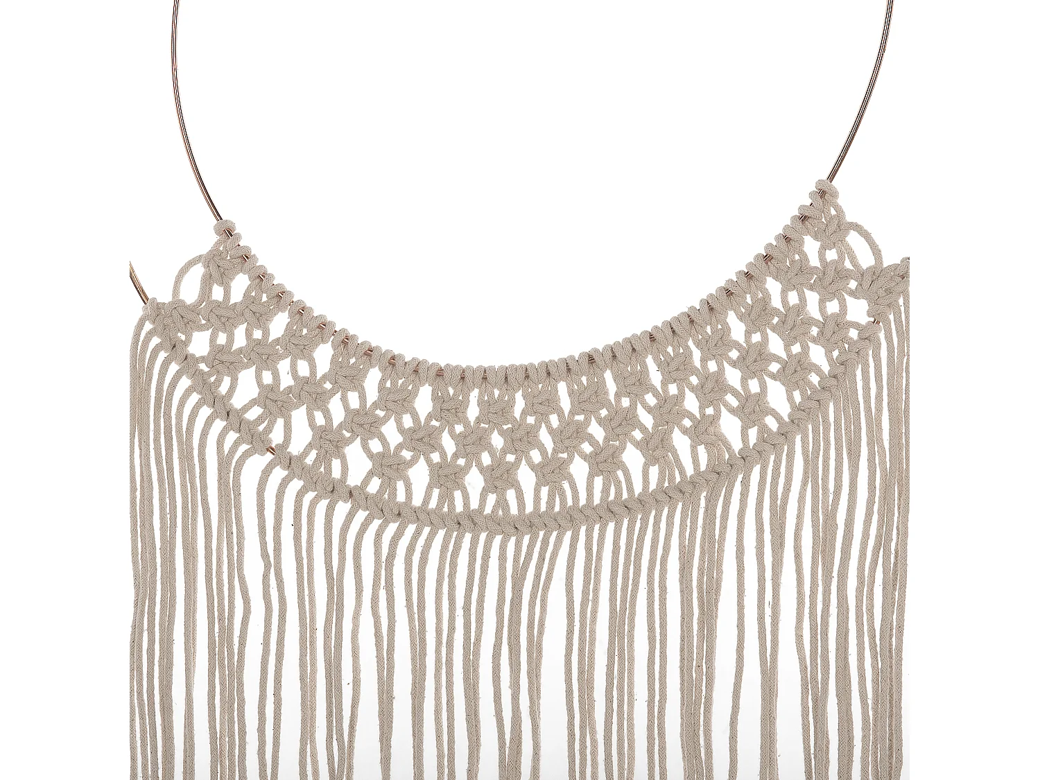 Wanddecoratie ALUVA Katoen 136 cm Lichtbeige