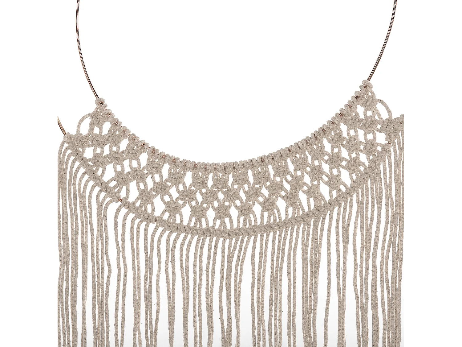 Décoration murale ALUVA Coton 136 cm Beige clair