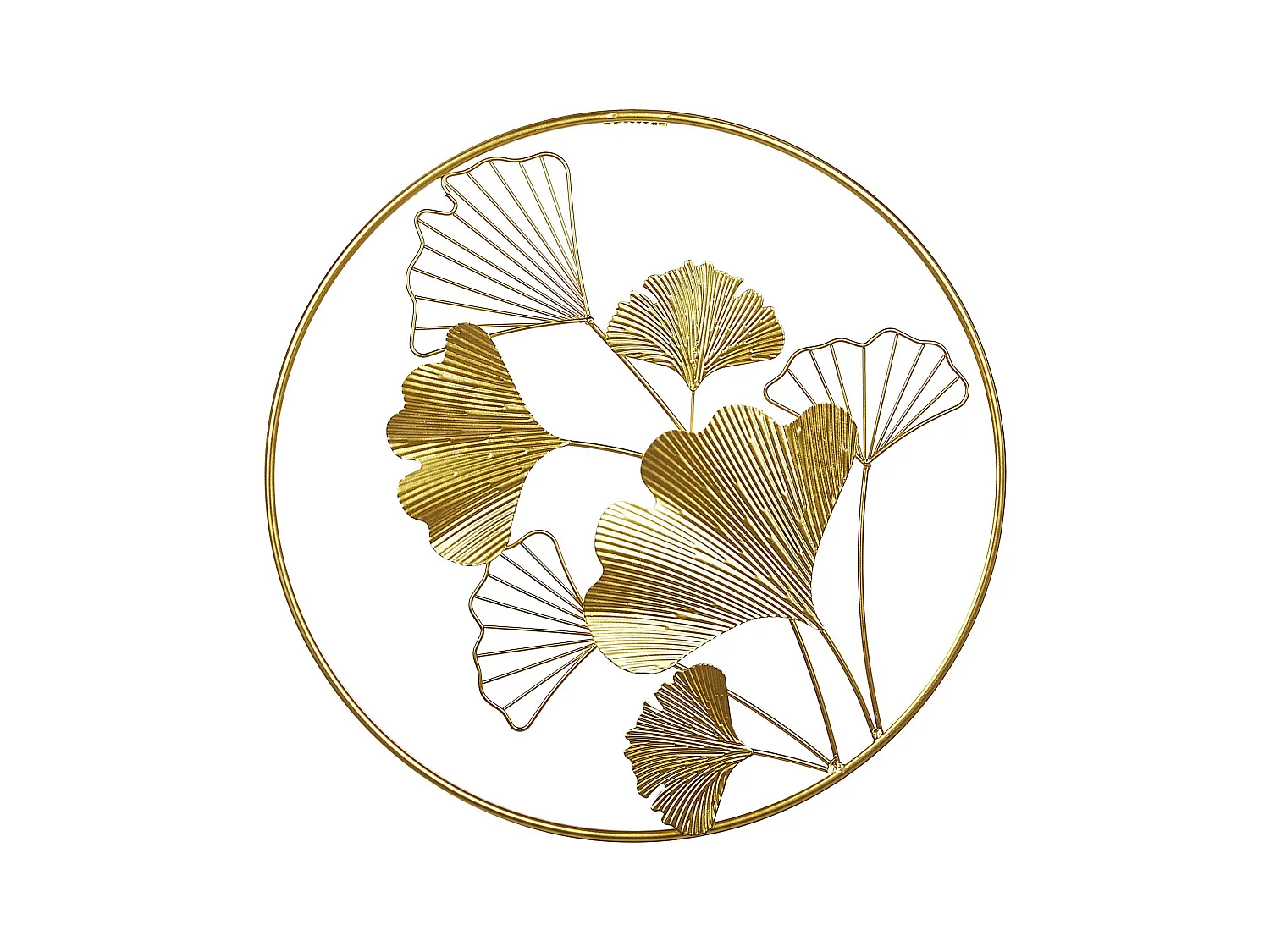 Décoration murale Fleur BISMUTH Métal 45 cm Doré
