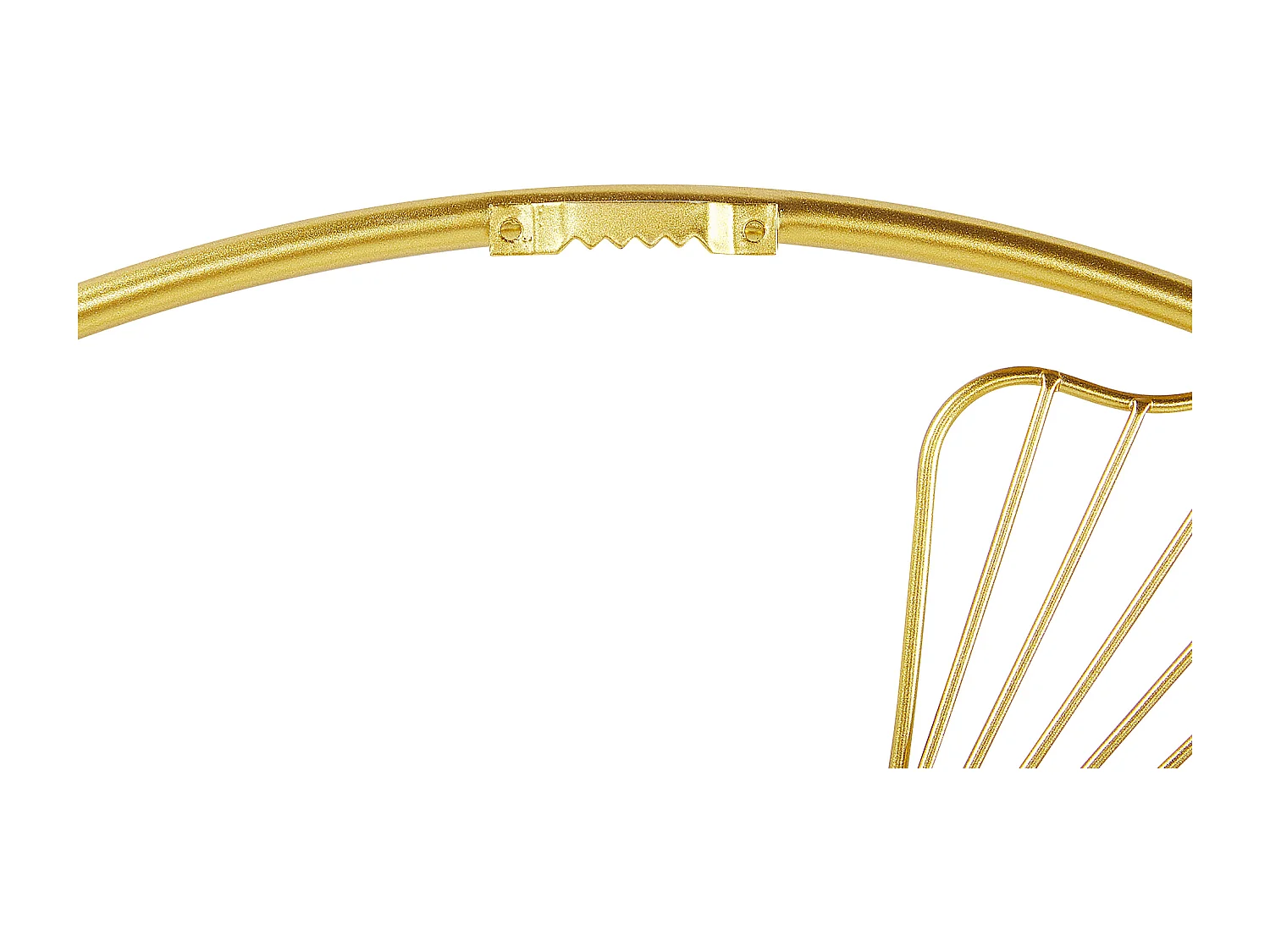 Decoración de pared Flor BISMUTH Metal 45 cm Dorado