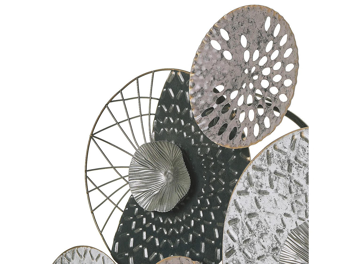 Décoration murale CESIUM Métal 58 cm Argenté