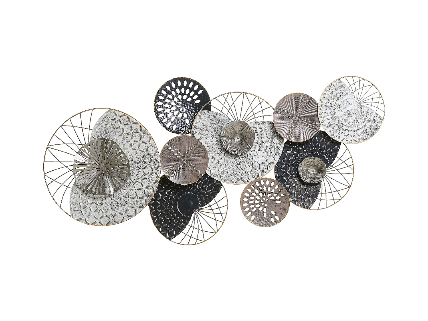 Décoration murale CESIUM Métal 58 cm Argenté