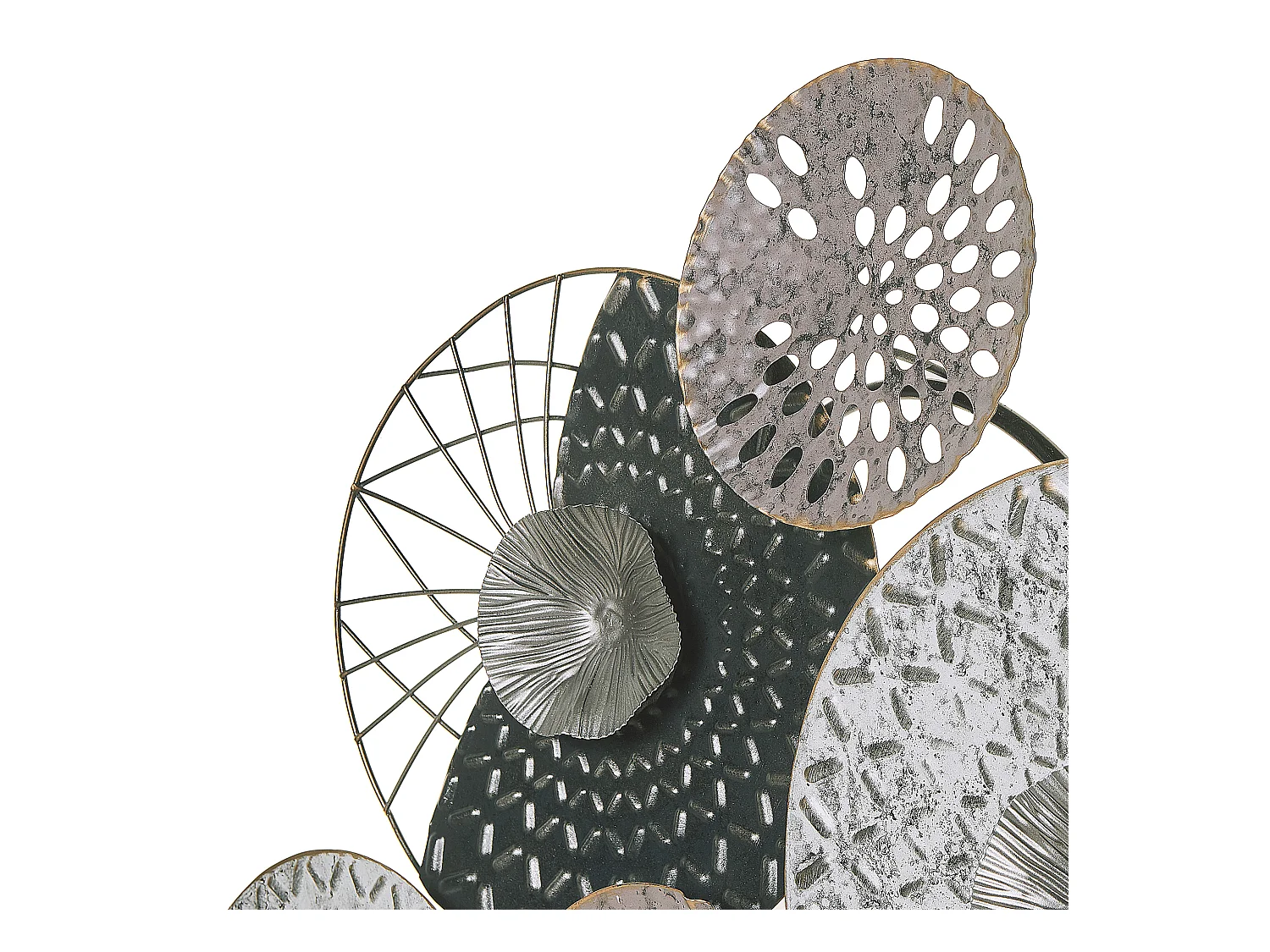 Décoration murale CESIUM Métal 58 cm Argenté