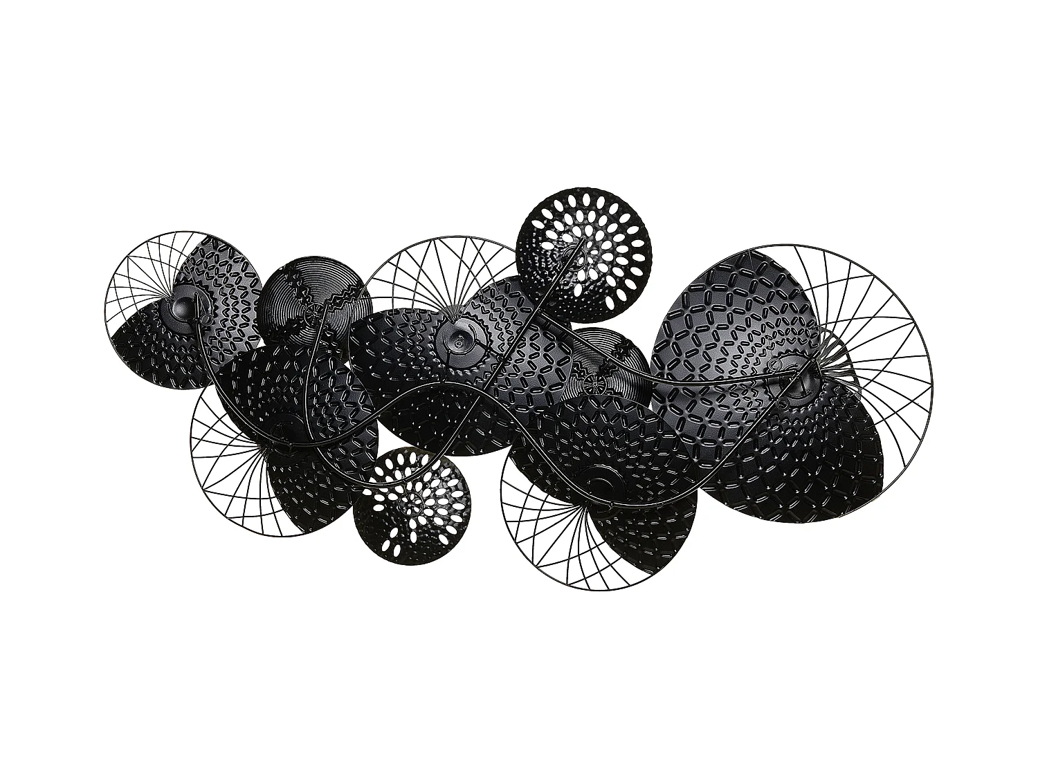 Décoration murale CESIUM Métal 58 cm Argenté