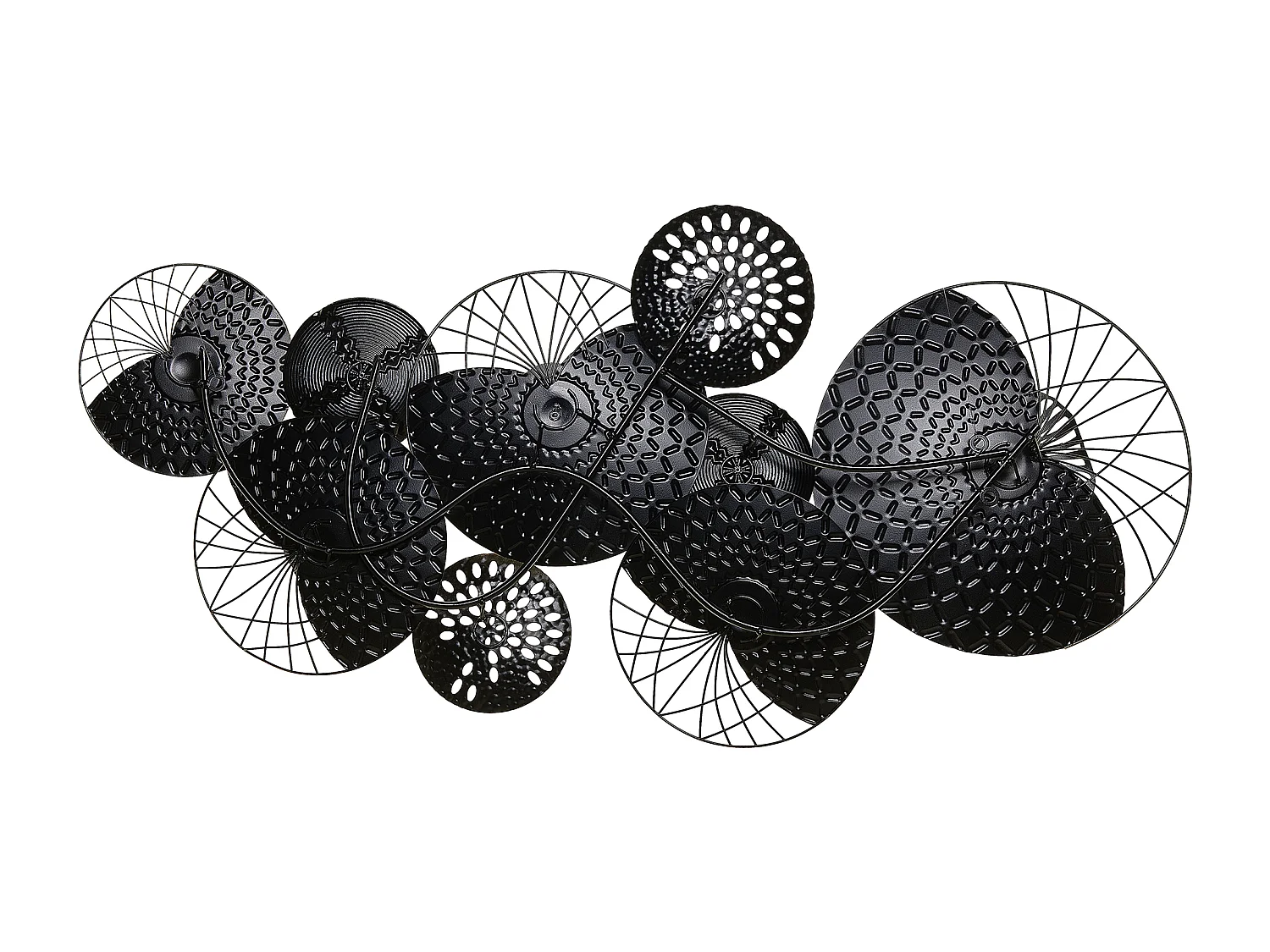 Wanddecoratie CESIUM Metaal 58 cm Zilver