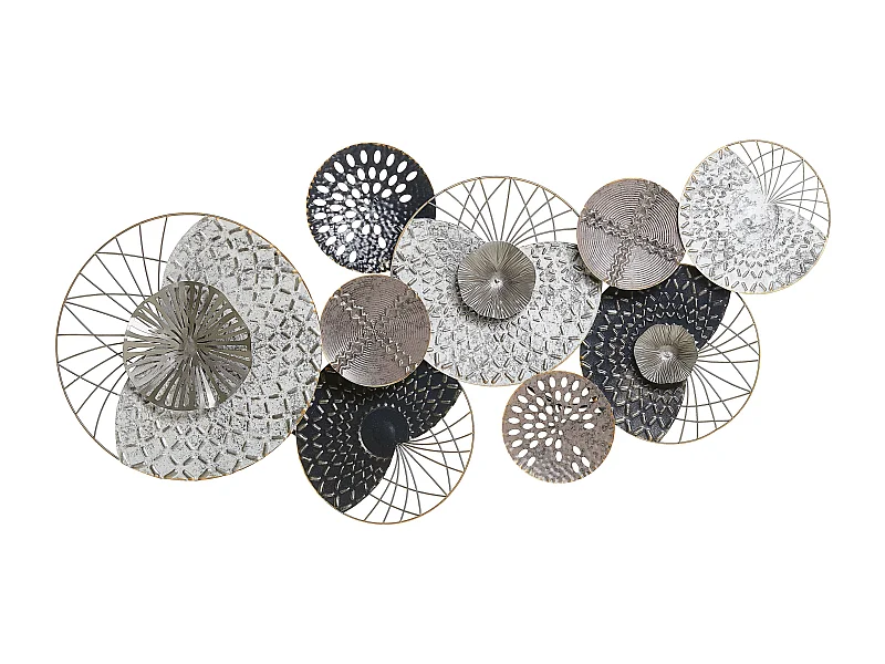 Décoration murale CESIUM Métal 58 cm Argenté