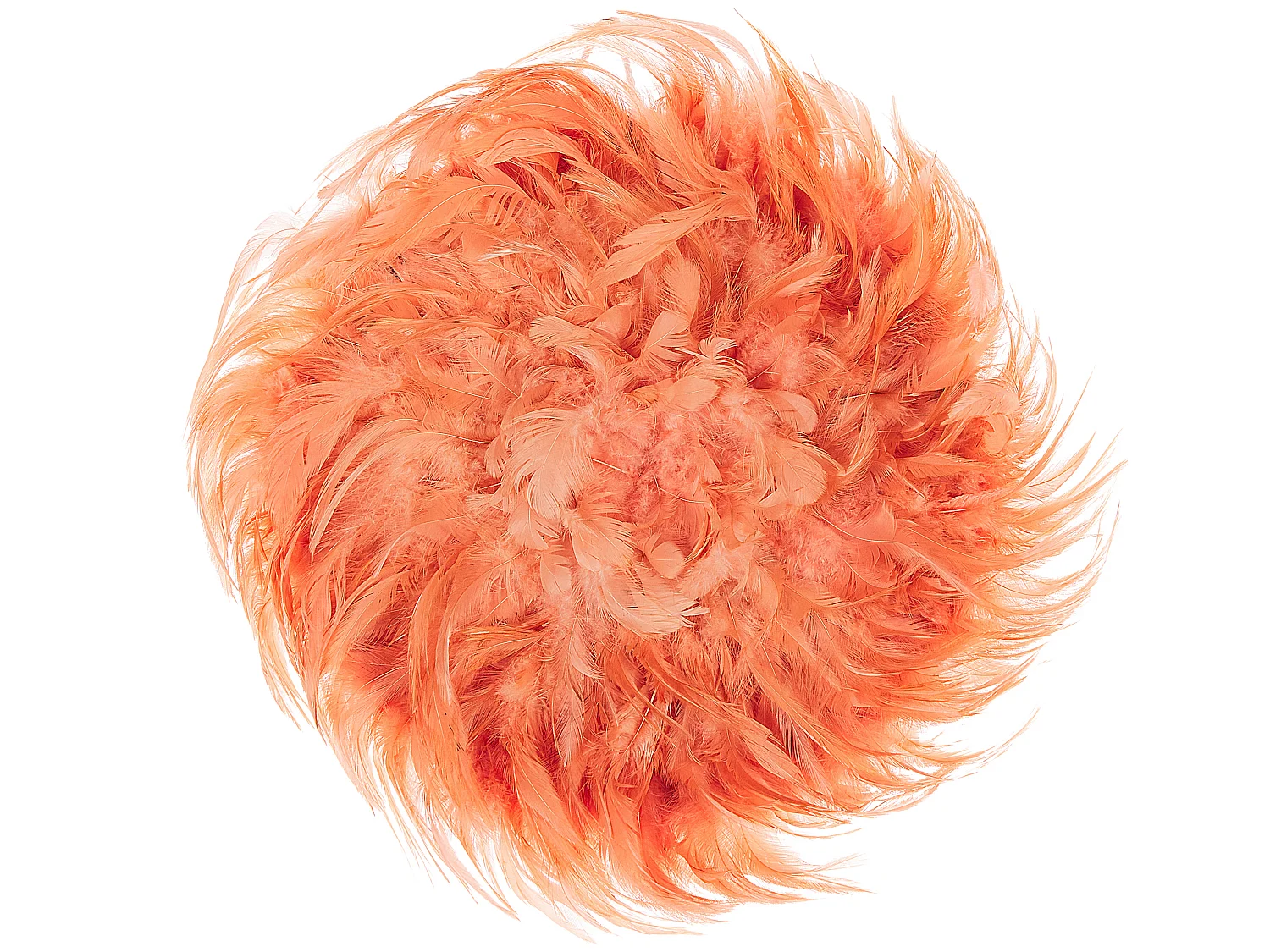 Décoration en plumes JUJU Plumes 40 cm Corail