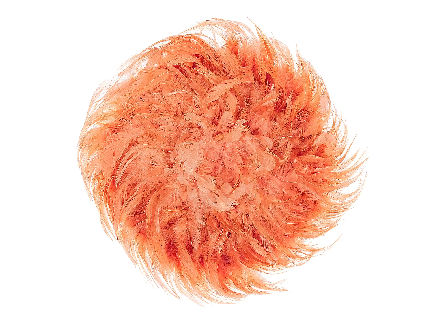Decoratie met veren JUJU Veren 40 cm Koraalrood