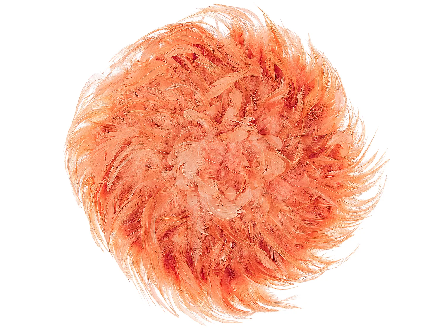 Décoration en plumes JUJU Plumes 40 cm Corail