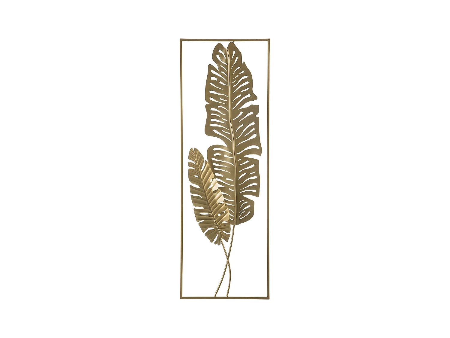 Elegante Wanddekoration gold Blattform Palladium