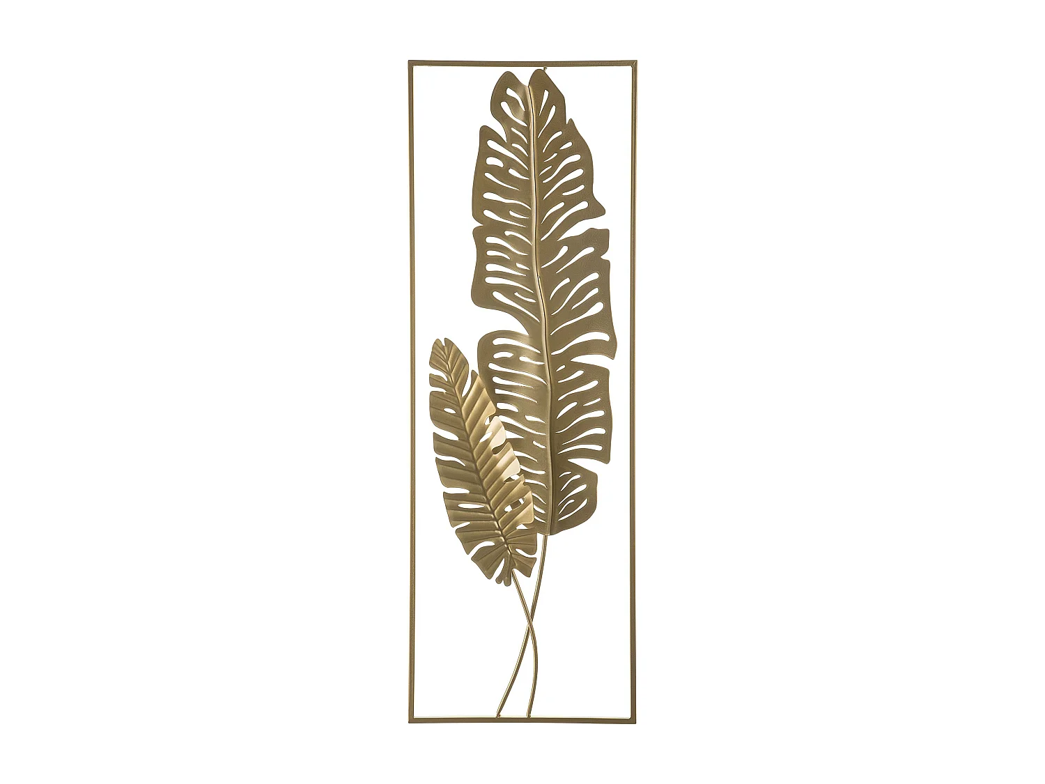 Elegante Wanddekoration gold Blattform Palladium