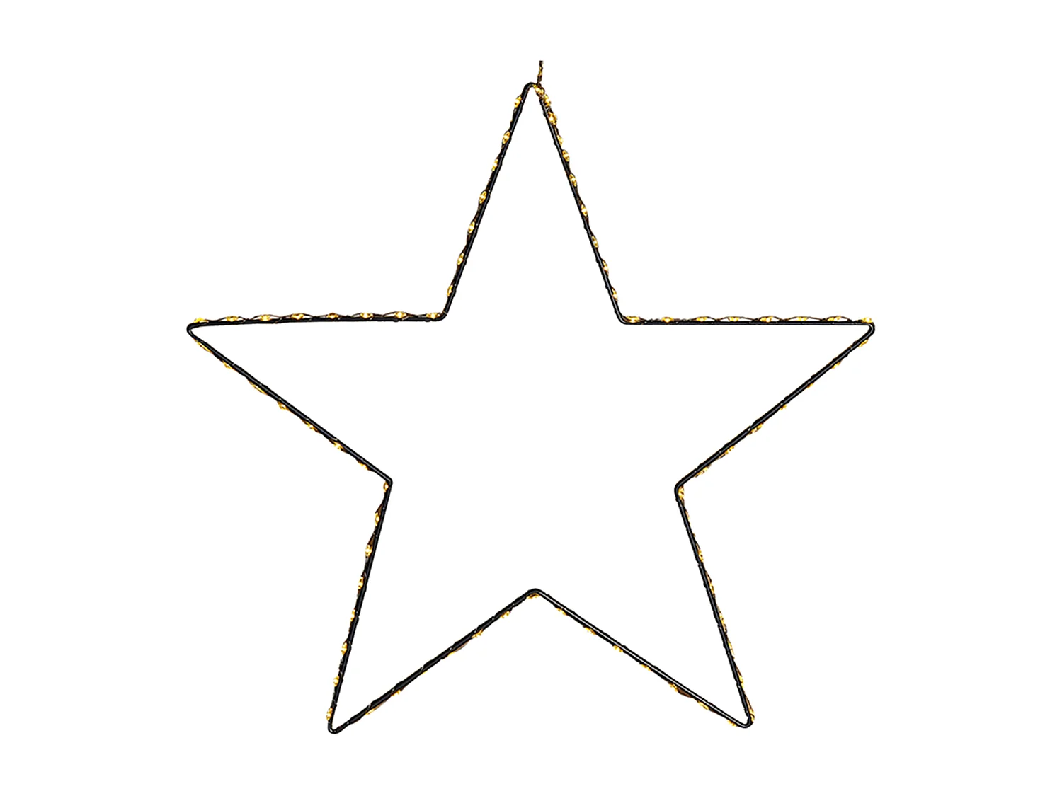 Weihnachtsdeko aus Metall mit LED-Beleuchtung Sternform silber 3er Set Kunnari