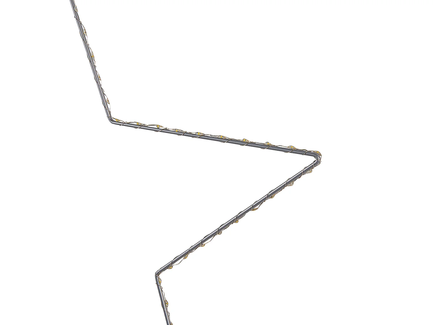 Lot de 3 décorations suspendues LED KUNNARI Étoile 50/40/30 cm Argenté