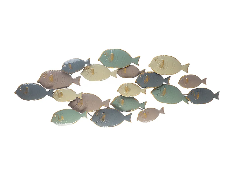 Wanddecoratie FERMIUM Metaal 47 cm Multicolor