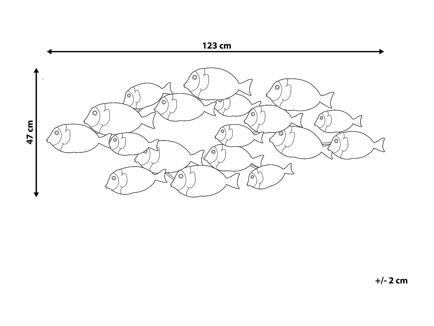 Verspielter Wandschmuck Fische bunte Farben Fermium