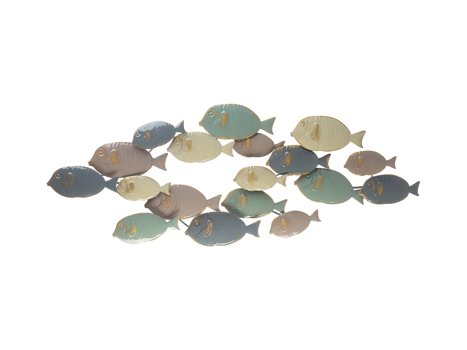 Wanddecoratie FERMIUM Metaal 47 cm Multicolor