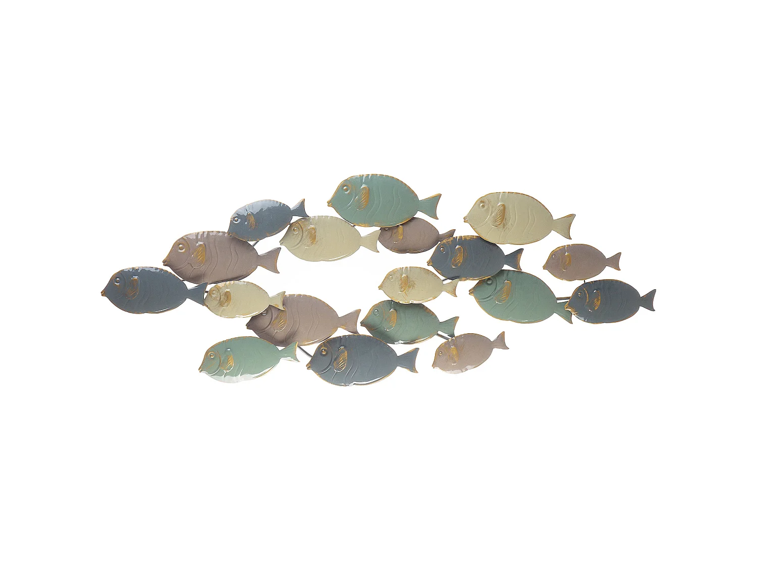 Décoration murale Poisson FERMIUM Métal 47 cm Multicolore