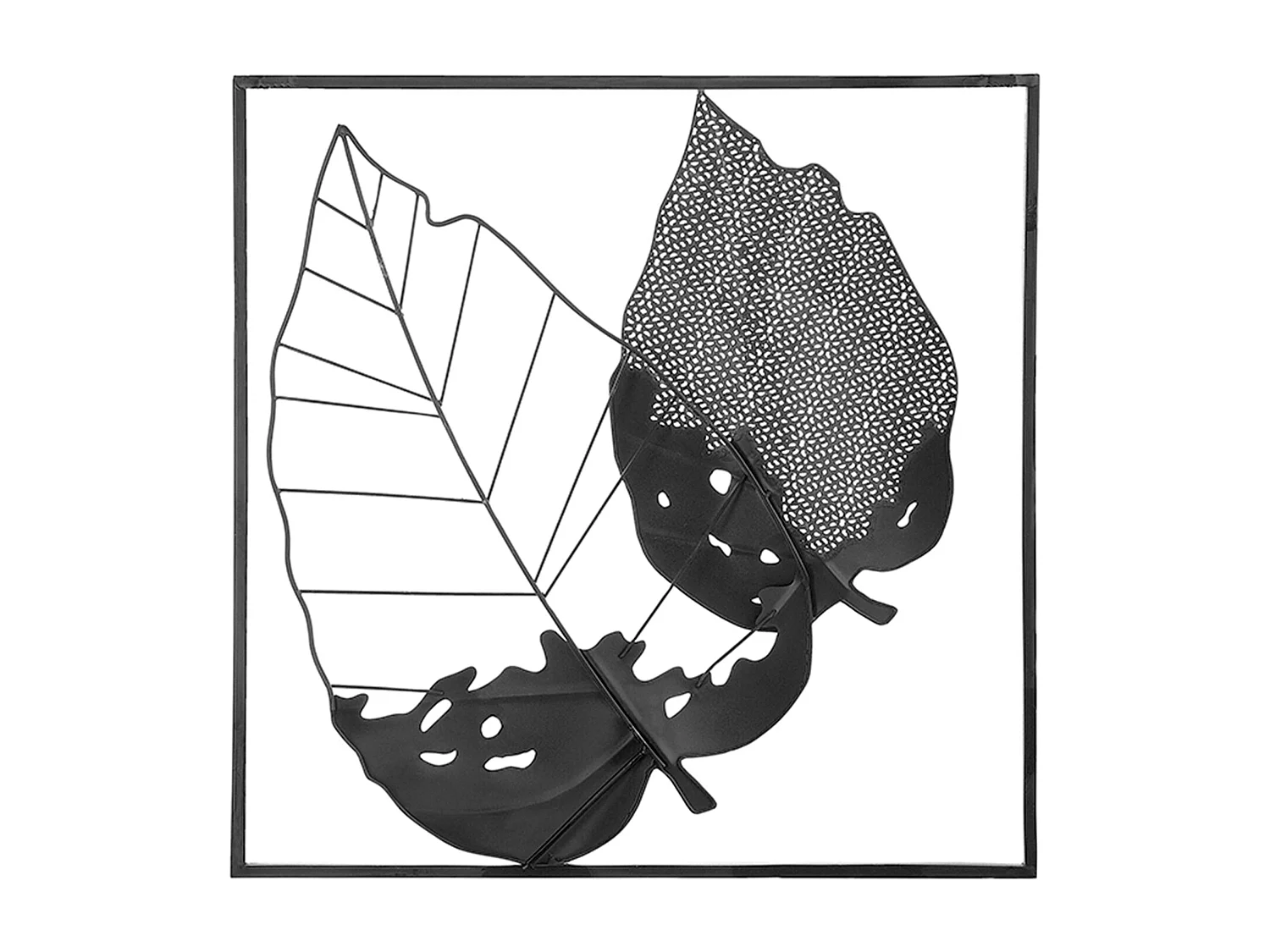 Decoración de pared Hoja RHENIUM Metal 50 cm Multicolor