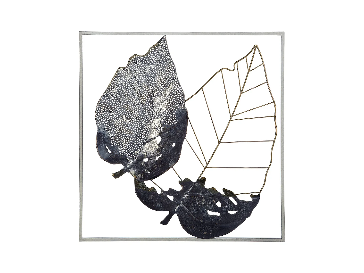 Décoration murale Feuille RHENIUM Métal 50 cm Multicolore