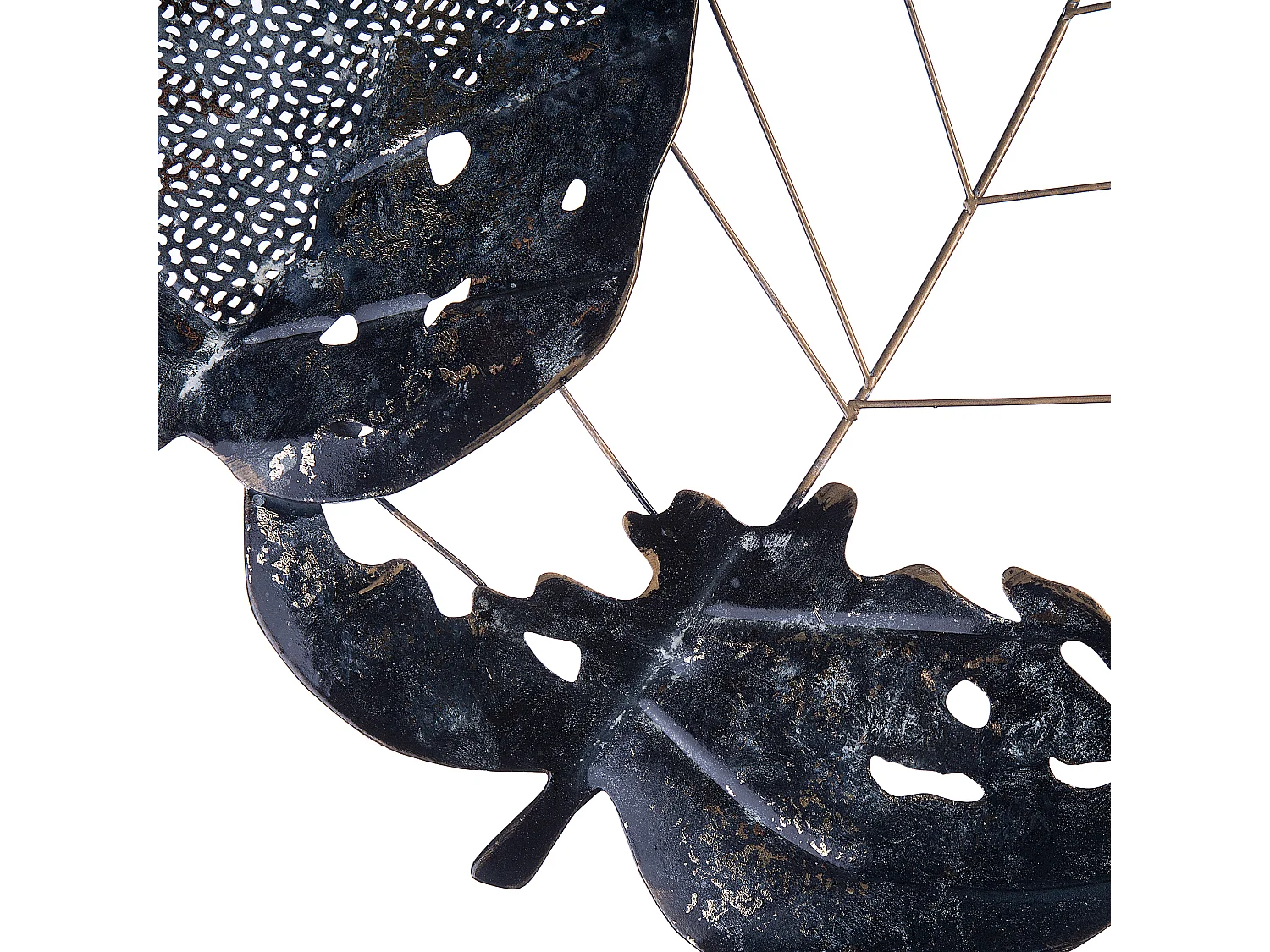 Décoration murale Feuille RHENIUM Métal 50 cm Multicolore