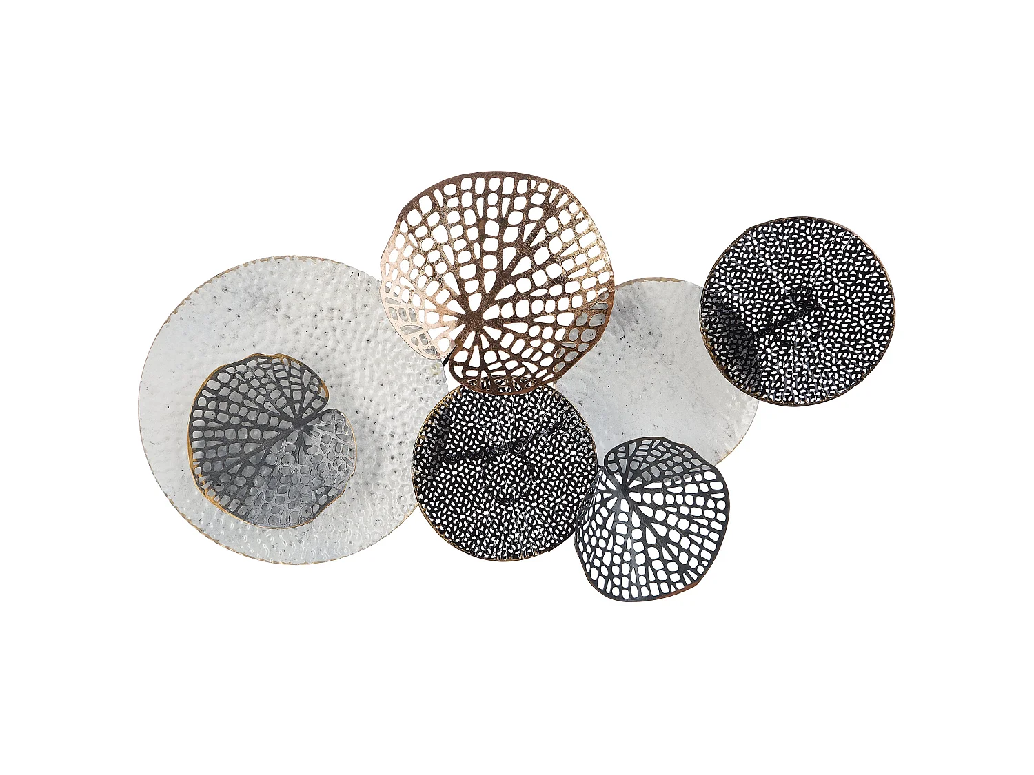 Wall Decor RHODIUM Metal 40 cm Multicolour