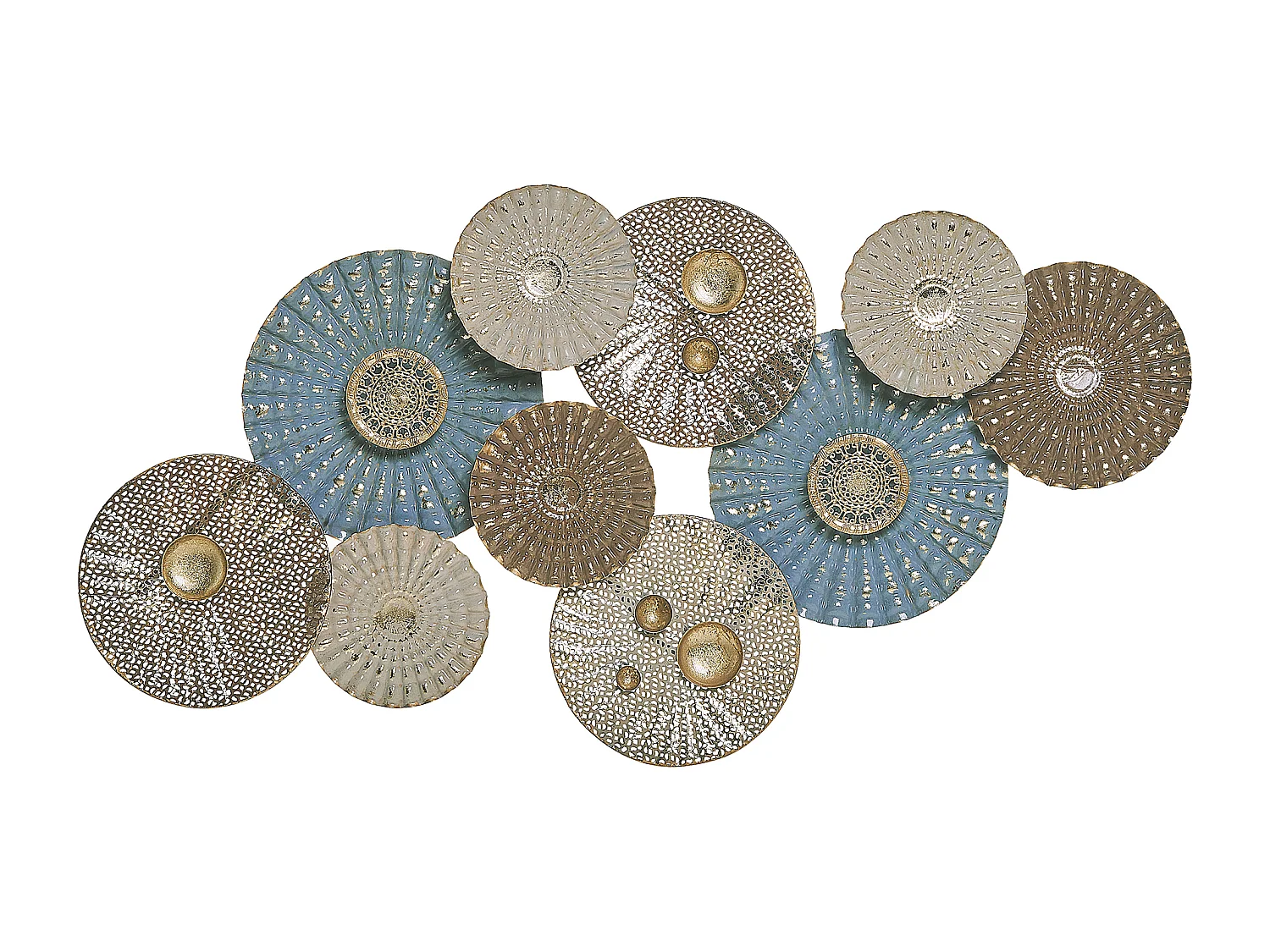 Decoração de parede HASSIUM Metal 48 cm Azul