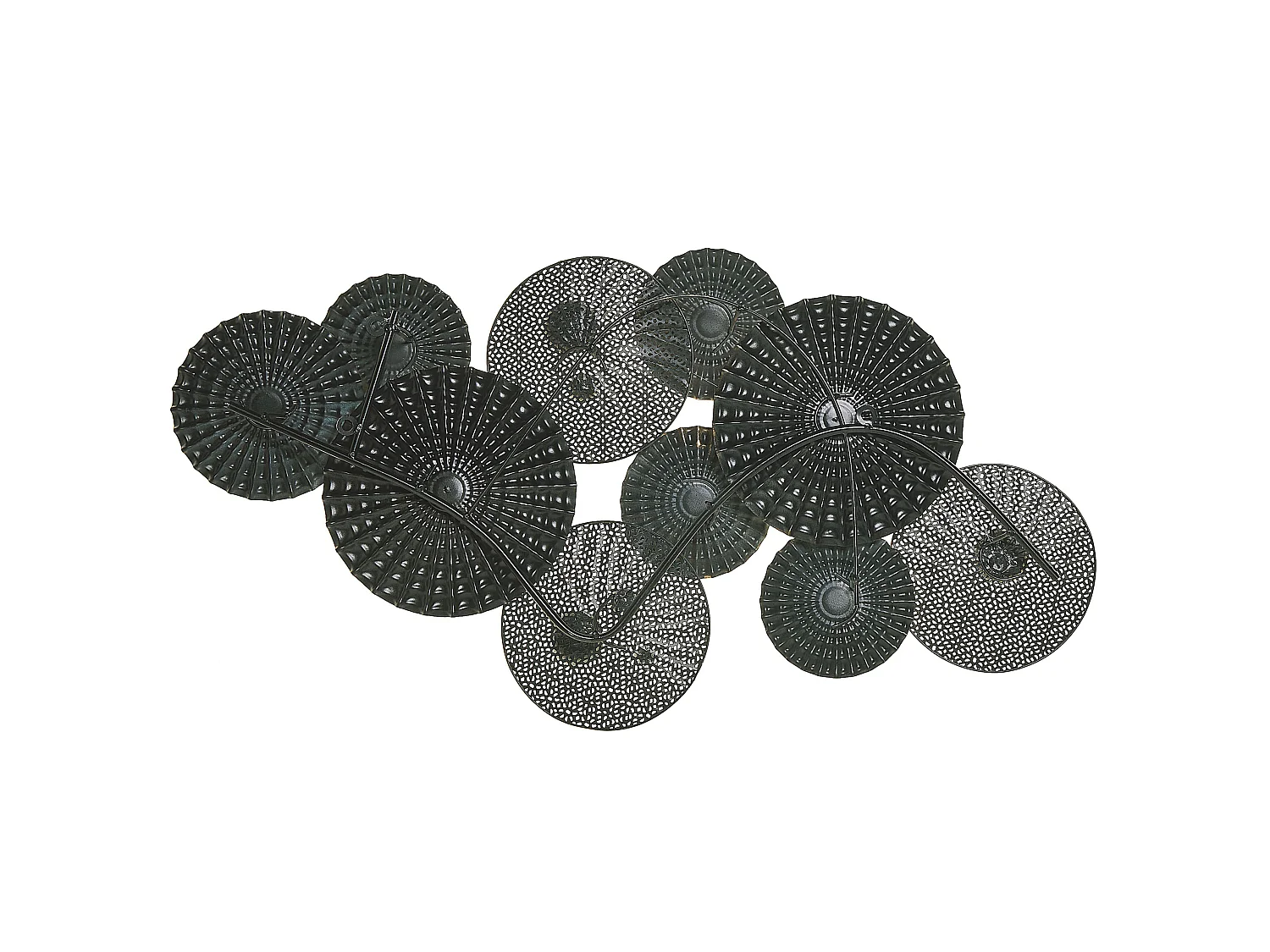 Décoration murale HASSIUM Métal 48 cm Bleu