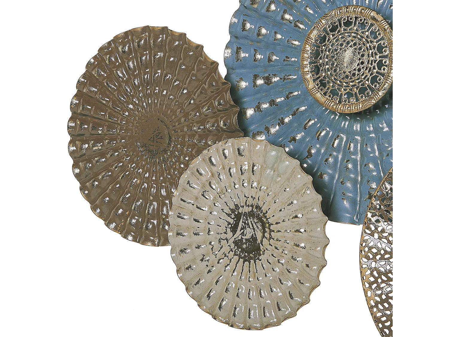 Décoration murale HASSIUM Métal 48 cm Bleu