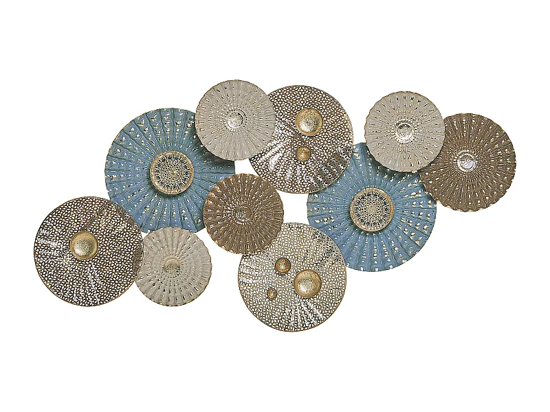 Decoração de parede HASSIUM Metal 48 cm Azul