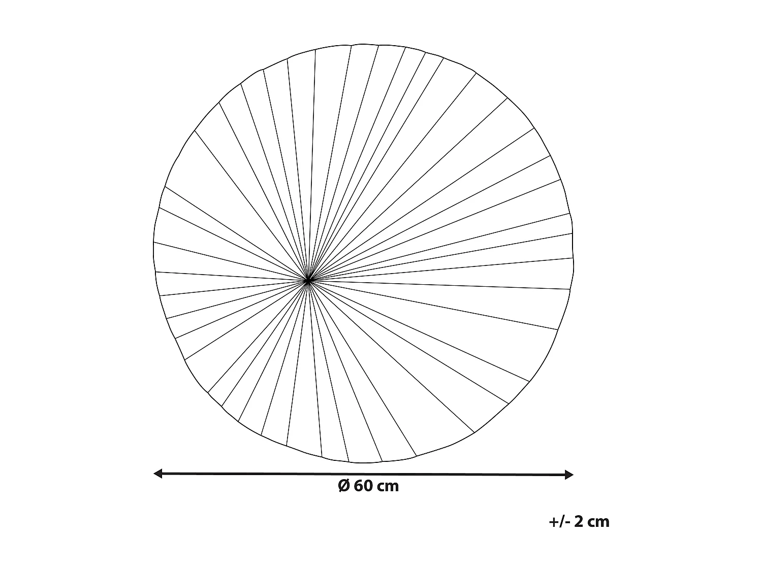Decorazione da parete MORELIA Legno 60 cm Marrone