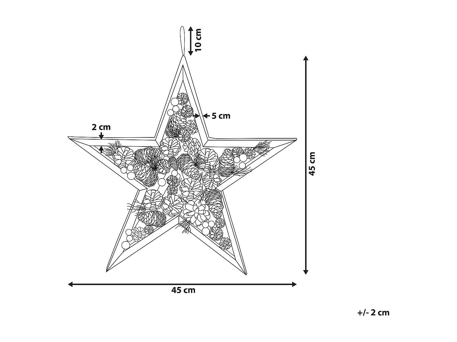 Wanddecoratie Groen HOSIO