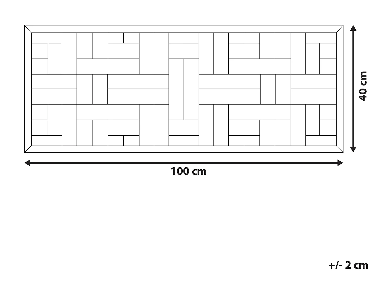 Dekoracja ścienna TOLUCA Drewno 40 cm Brązowy