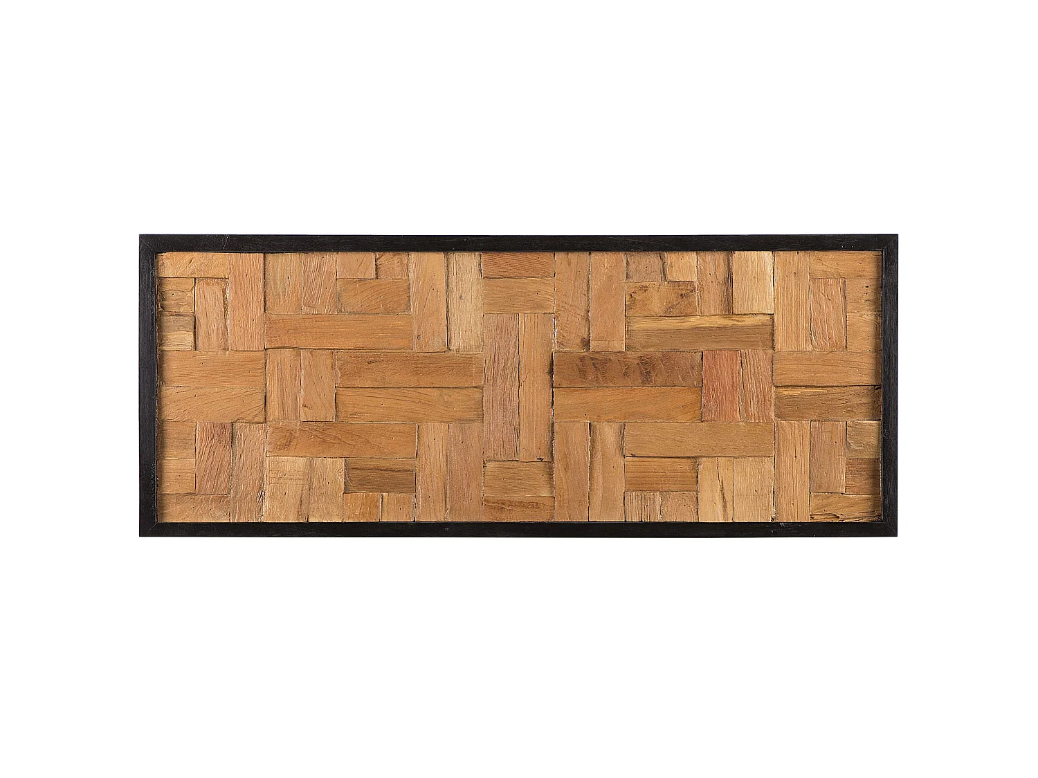 Wall Decor TOLUCA Teak Wood 40 cm Brown