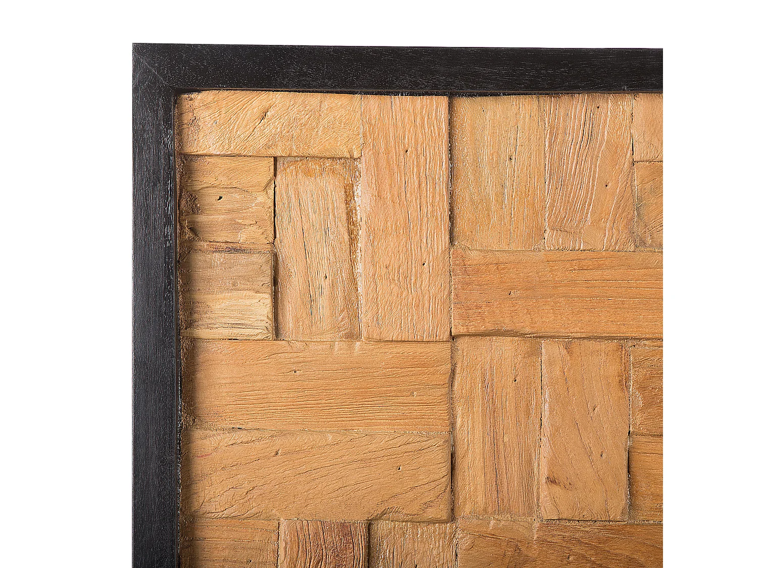 Wall Decor TOLUCA Teak Wood 40 cm Brown