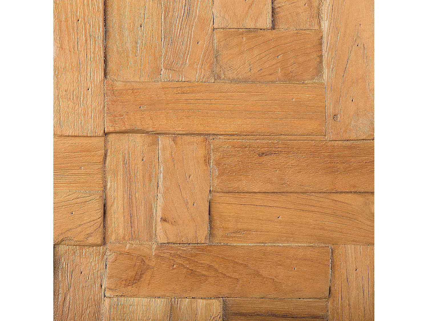 Wall Decor TOLUCA Teak Wood 40 cm Brown