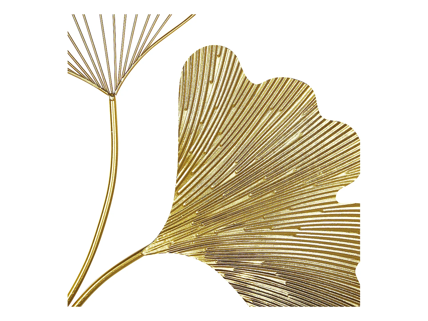 Decoración de pared Flor INDIUM Metal 79 cm Dorado