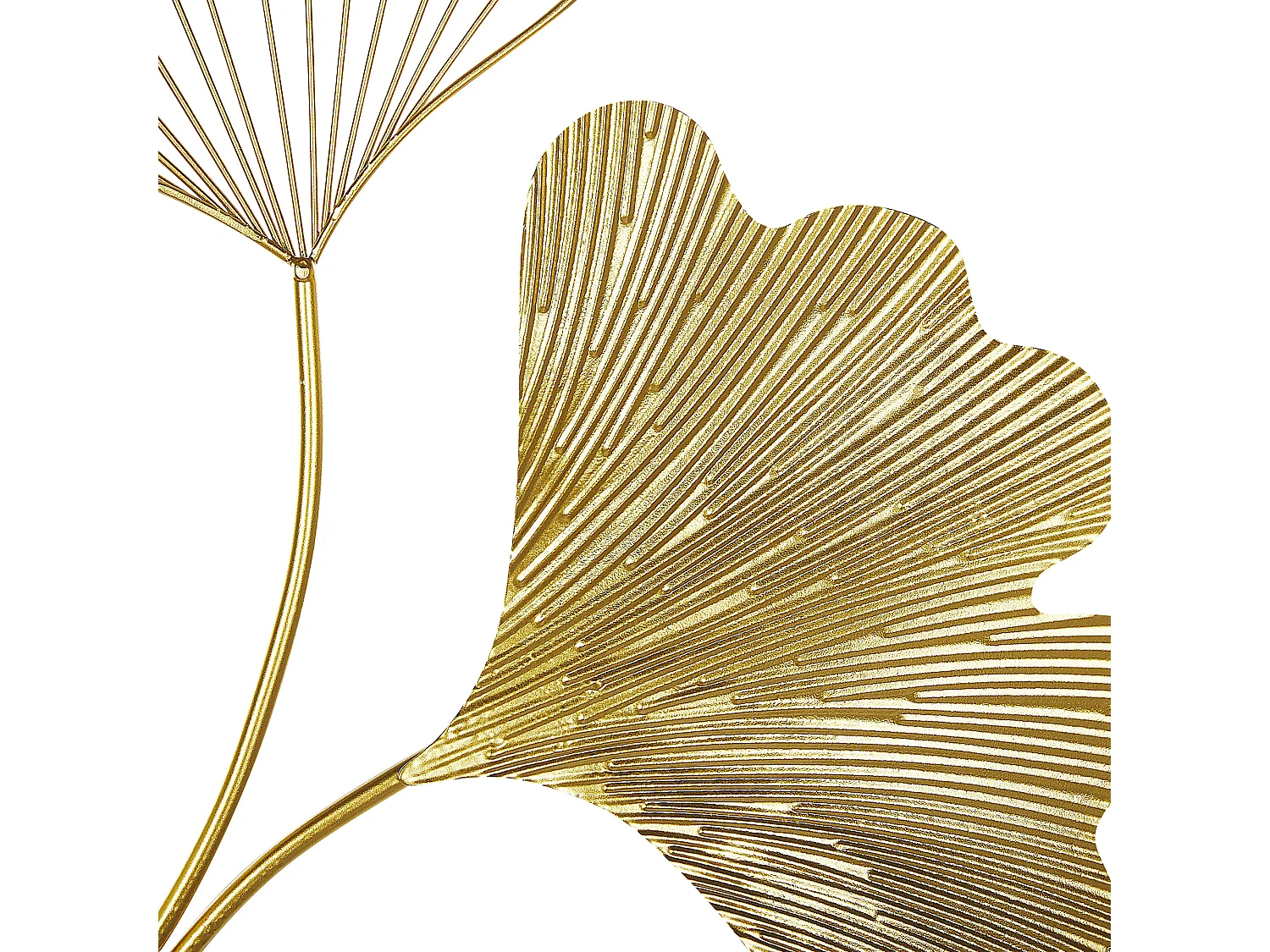 Décoration murale Fleur INDIUM Métal 79 cm Doré