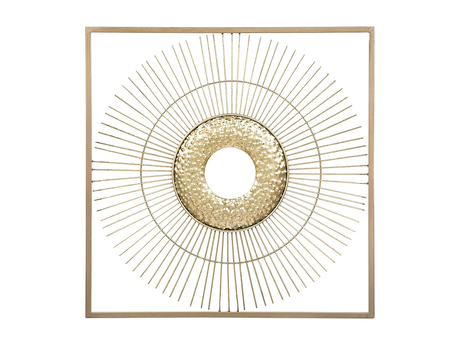 Edle Wanddekoration gold Strahlen-Optik Mercury