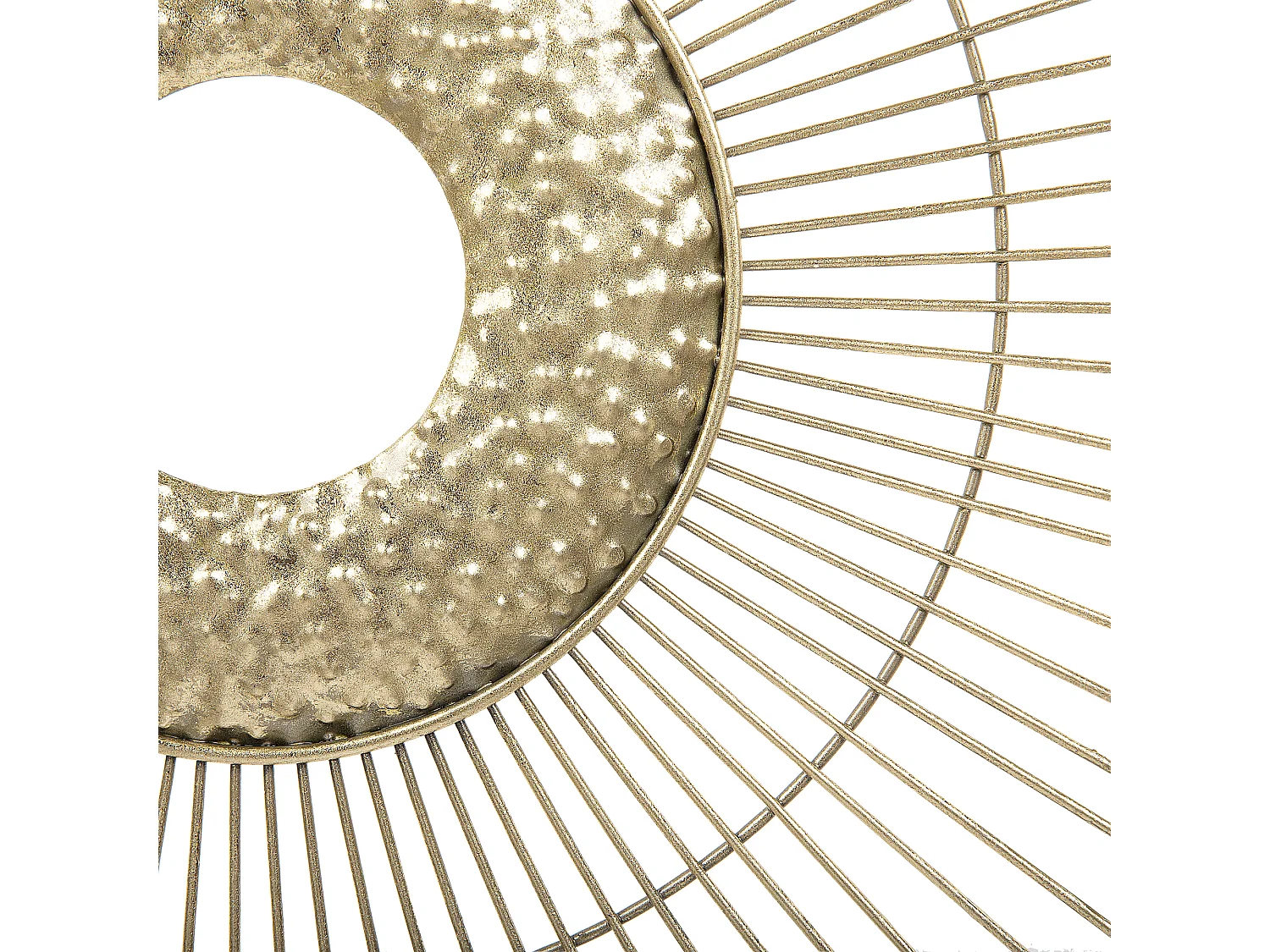 Edle Wanddekoration gold Strahlen-Optik Mercury