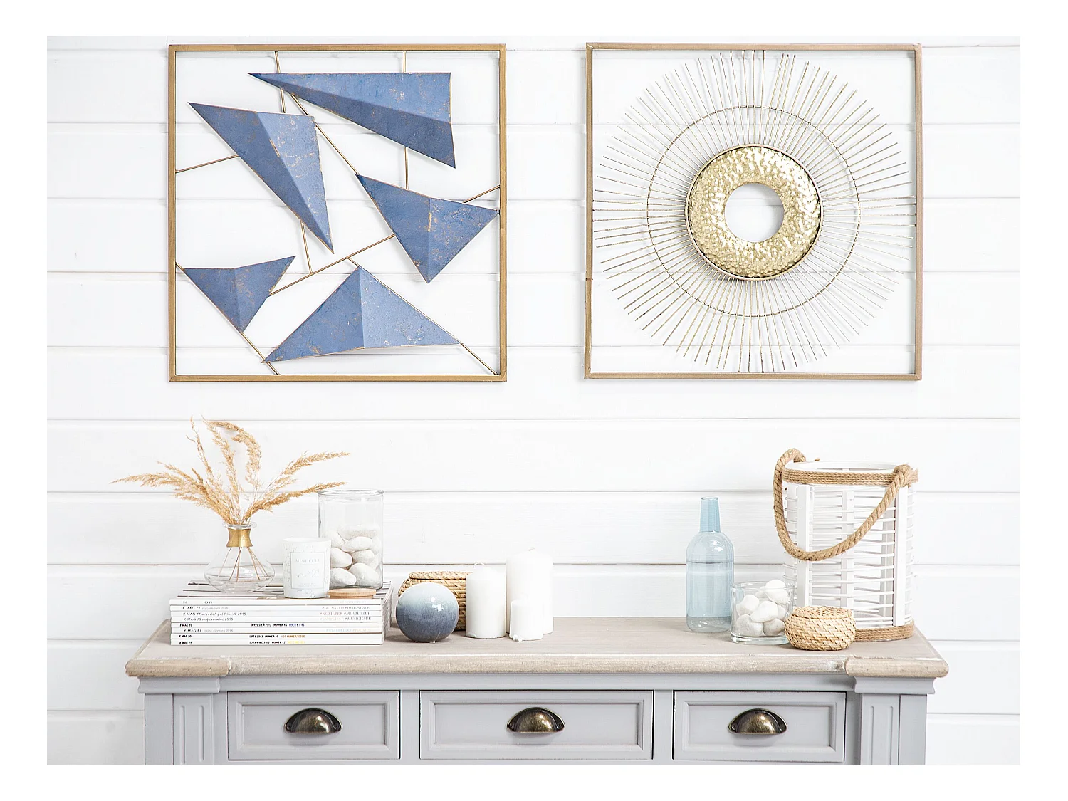 Wanddecoratie MERCURY Metaal 50 cm Goud