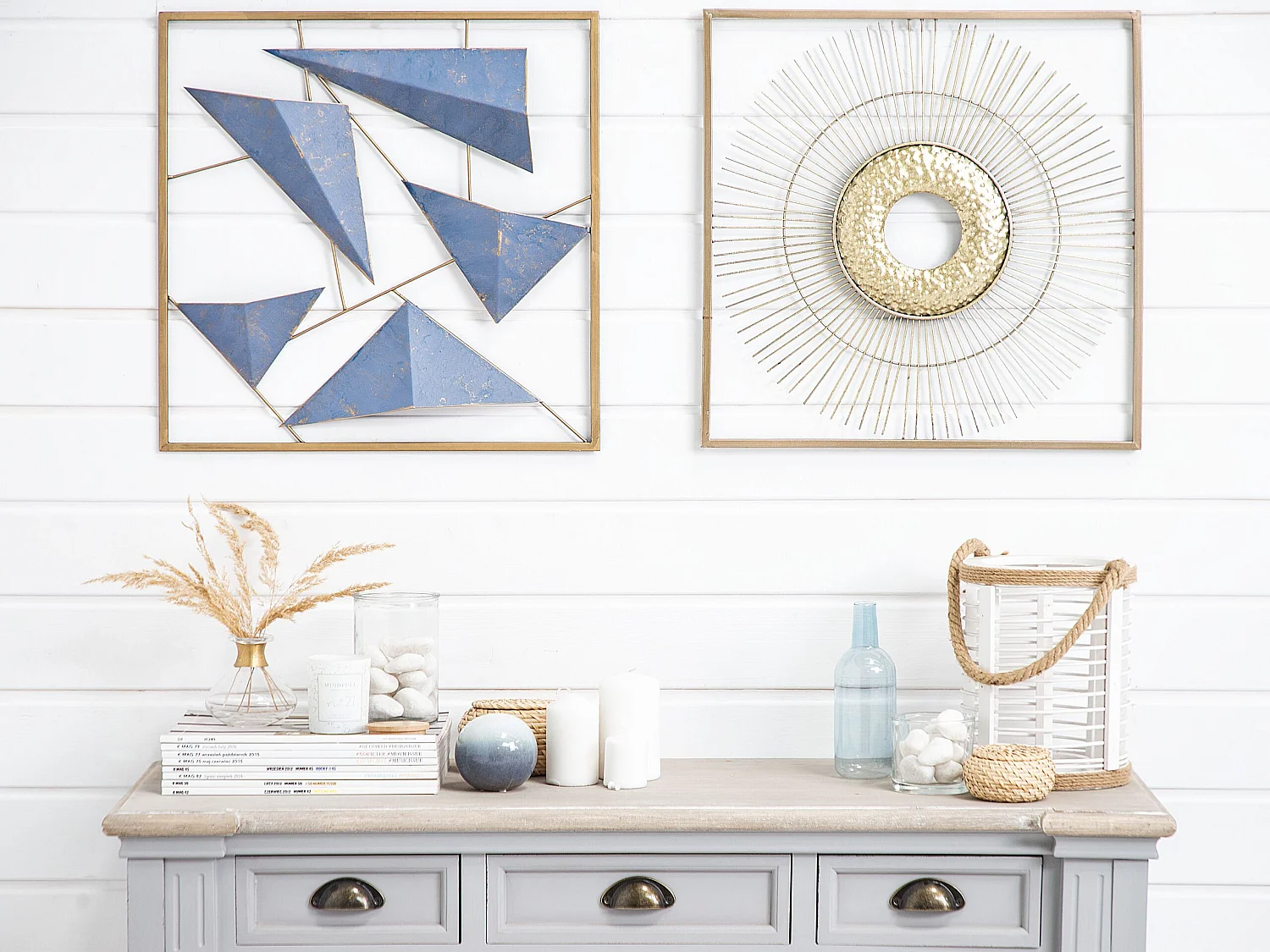 Wanddecoratie MERCURY Metaal 50 cm Goud