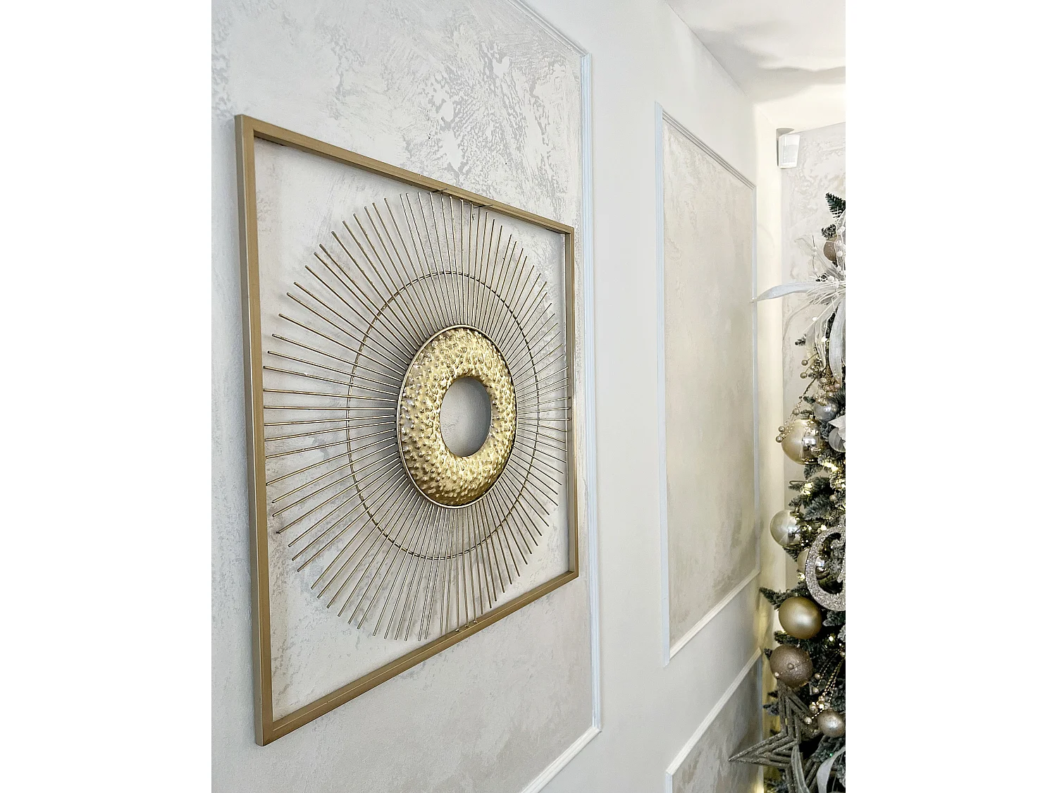 Décoration murale MERCURY Métal 50 cm Doré
