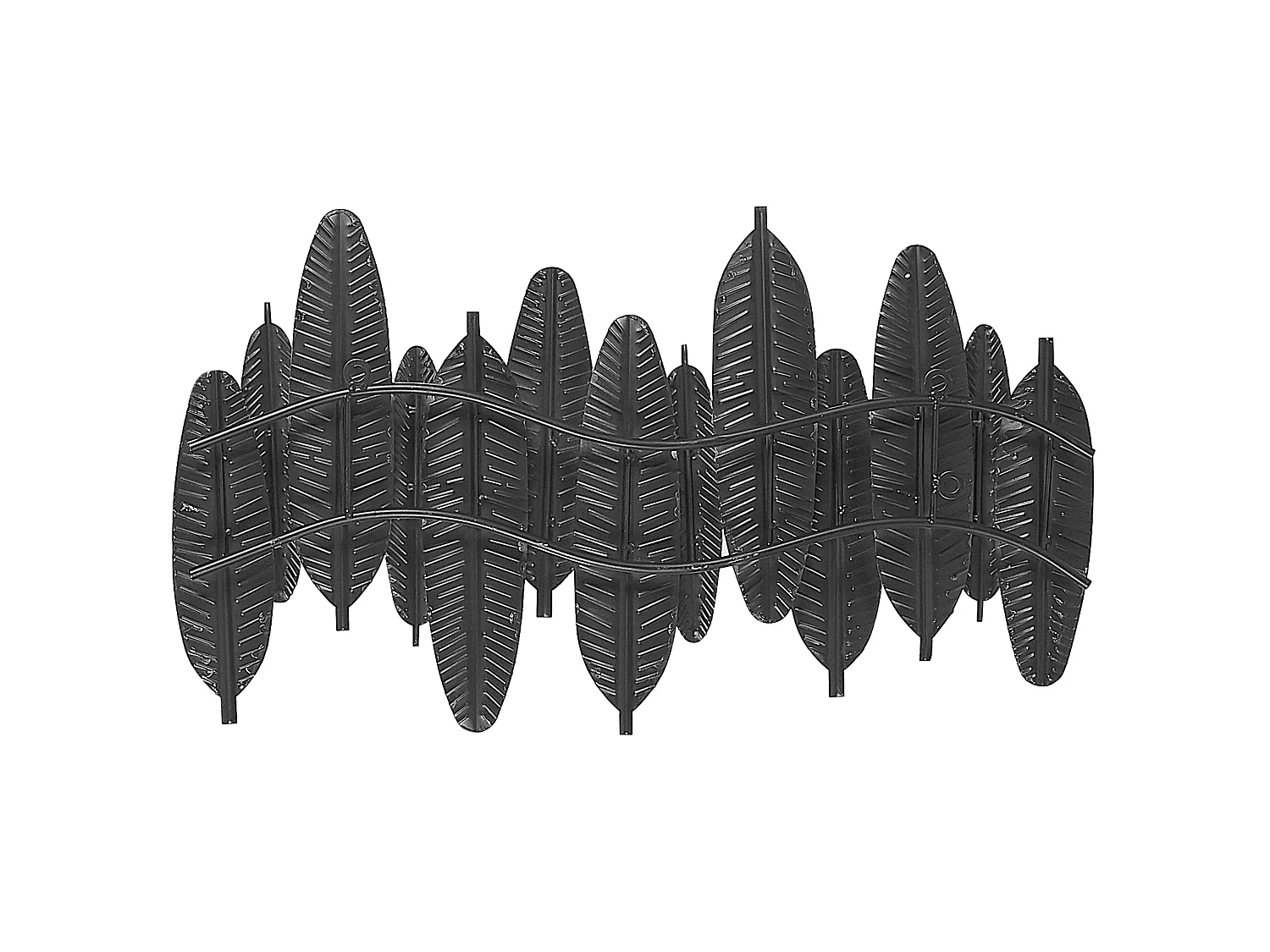 Décoration murale Plume ANTIMONY Métal 37 cm Argenté